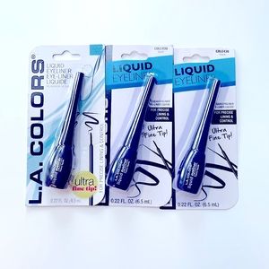 LA colors liquid eyeliner bundle (x3) - black
